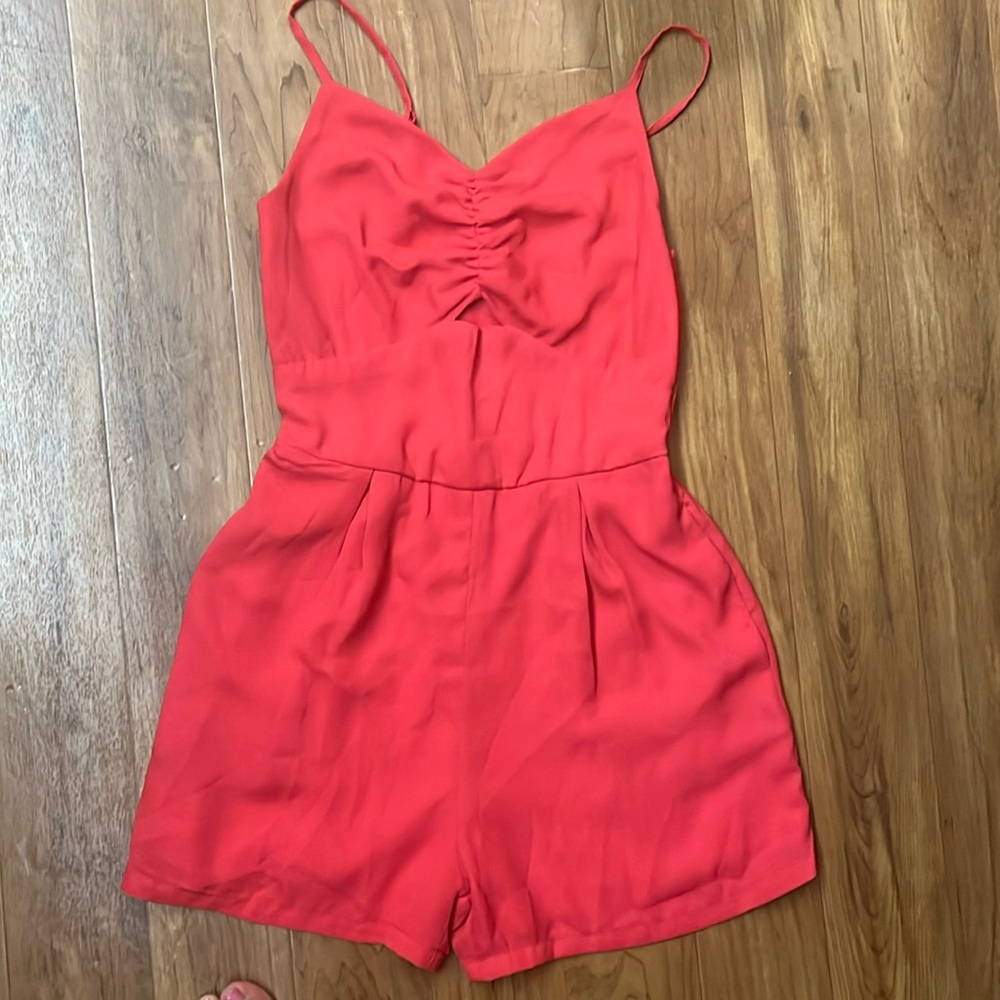Japna Size Small Pink Romper with Small Front Cutout